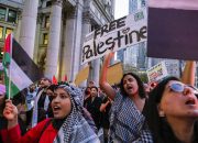 Jembatan Brooklyn ditutup akibat Demonstran Pendukung Palestina